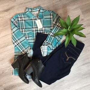 COPY - NWT- Blue Plaid